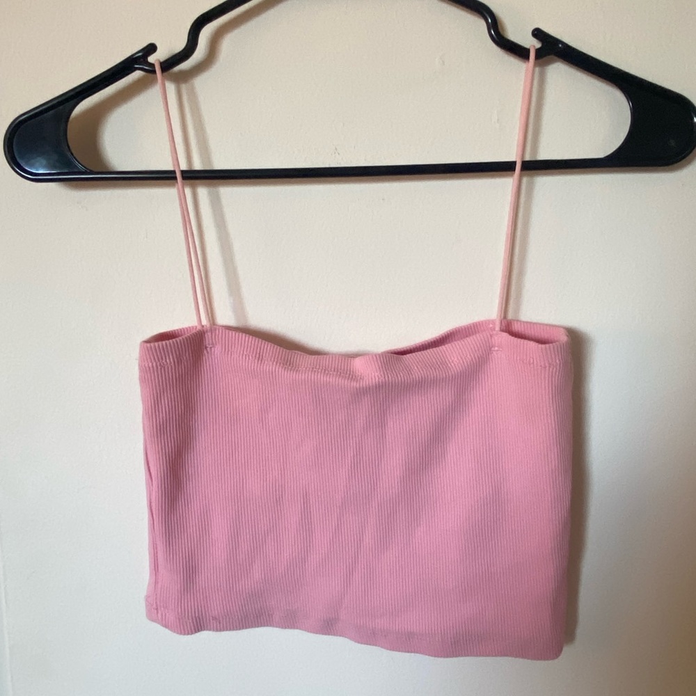Pink Zara crop top